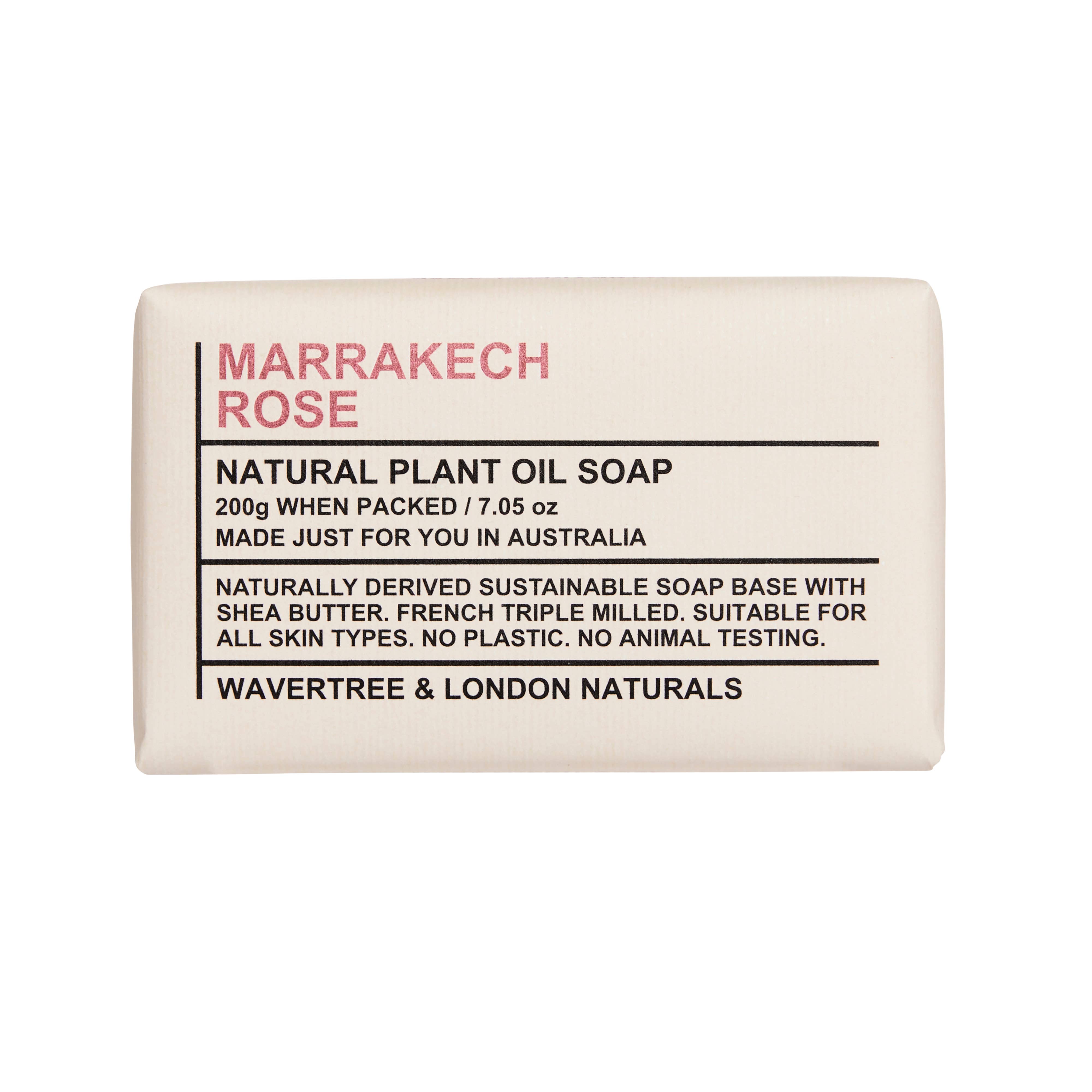 Soap Bar, Marrakech Rose - Wavertree & London (7oz / 200g)