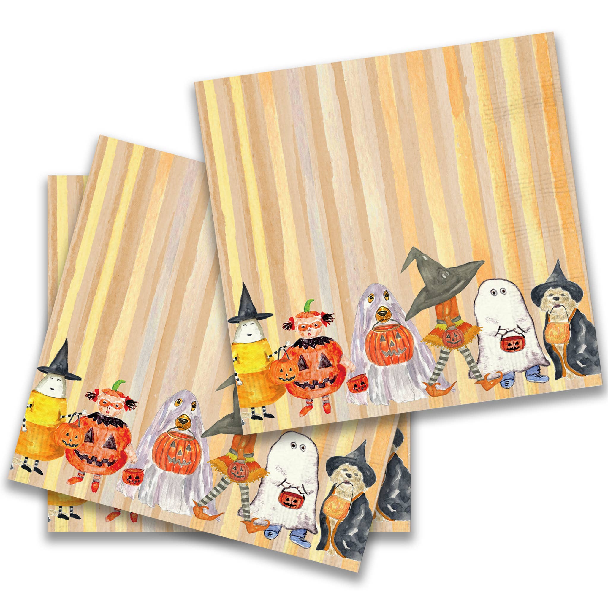 Cocktail Napkin, Halloween Gang