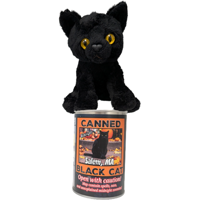 Salem, MA Edition - Midnight the Canned Black Cat, Foil Lid
