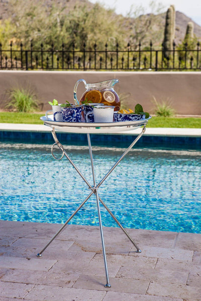Nickel Table Base - Golden Rabbit Enamelware