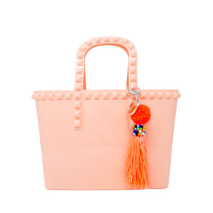 Hot Pink Tiny Jelly Tote Bag