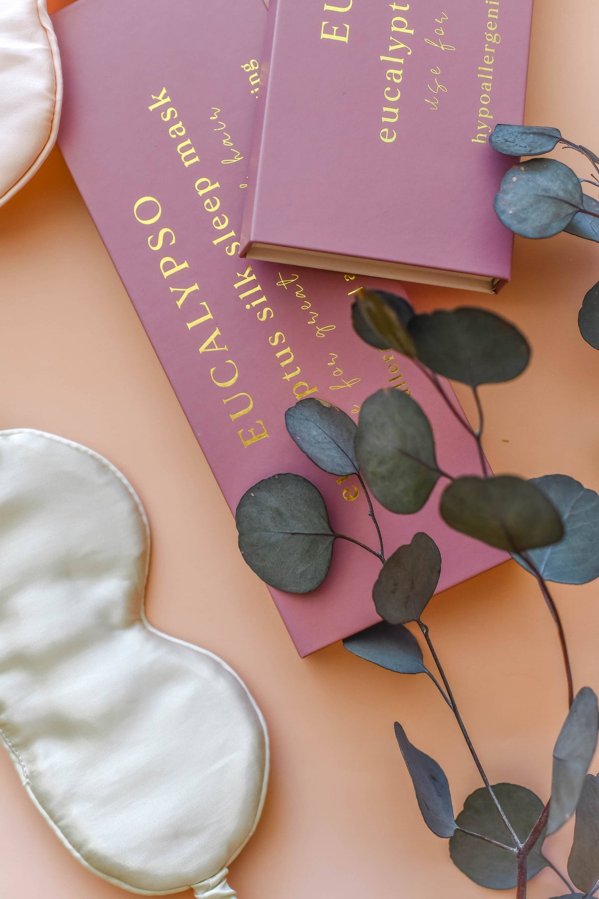 Beige Eucalyptus Silk Sleep Mask