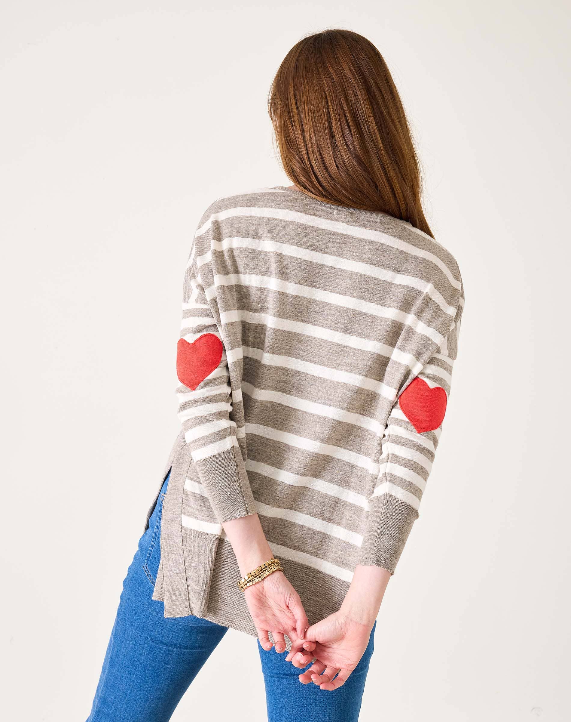 Amour Sweater: Driftwood Stripe / OS