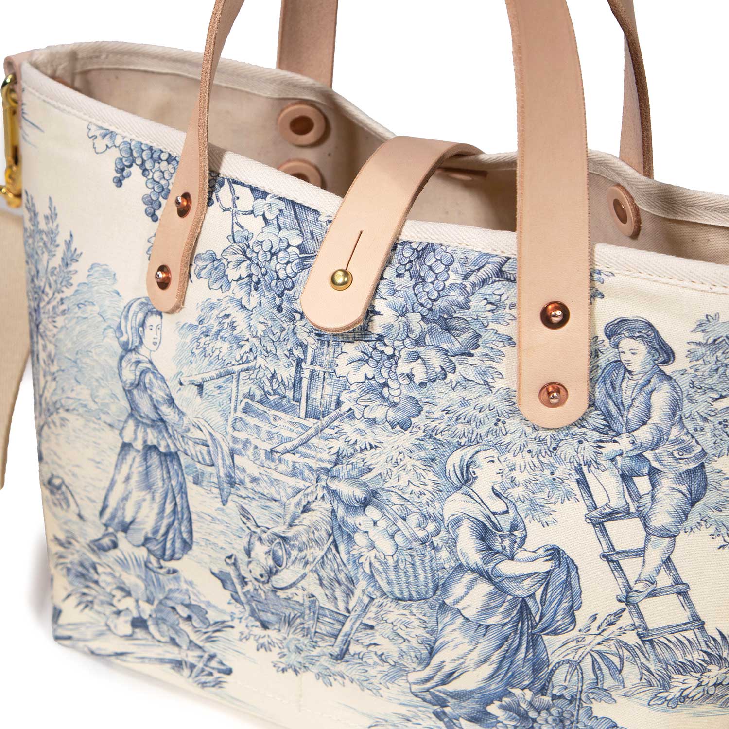 Delftware Toile All Day Mini Tote - General Knot & Co.