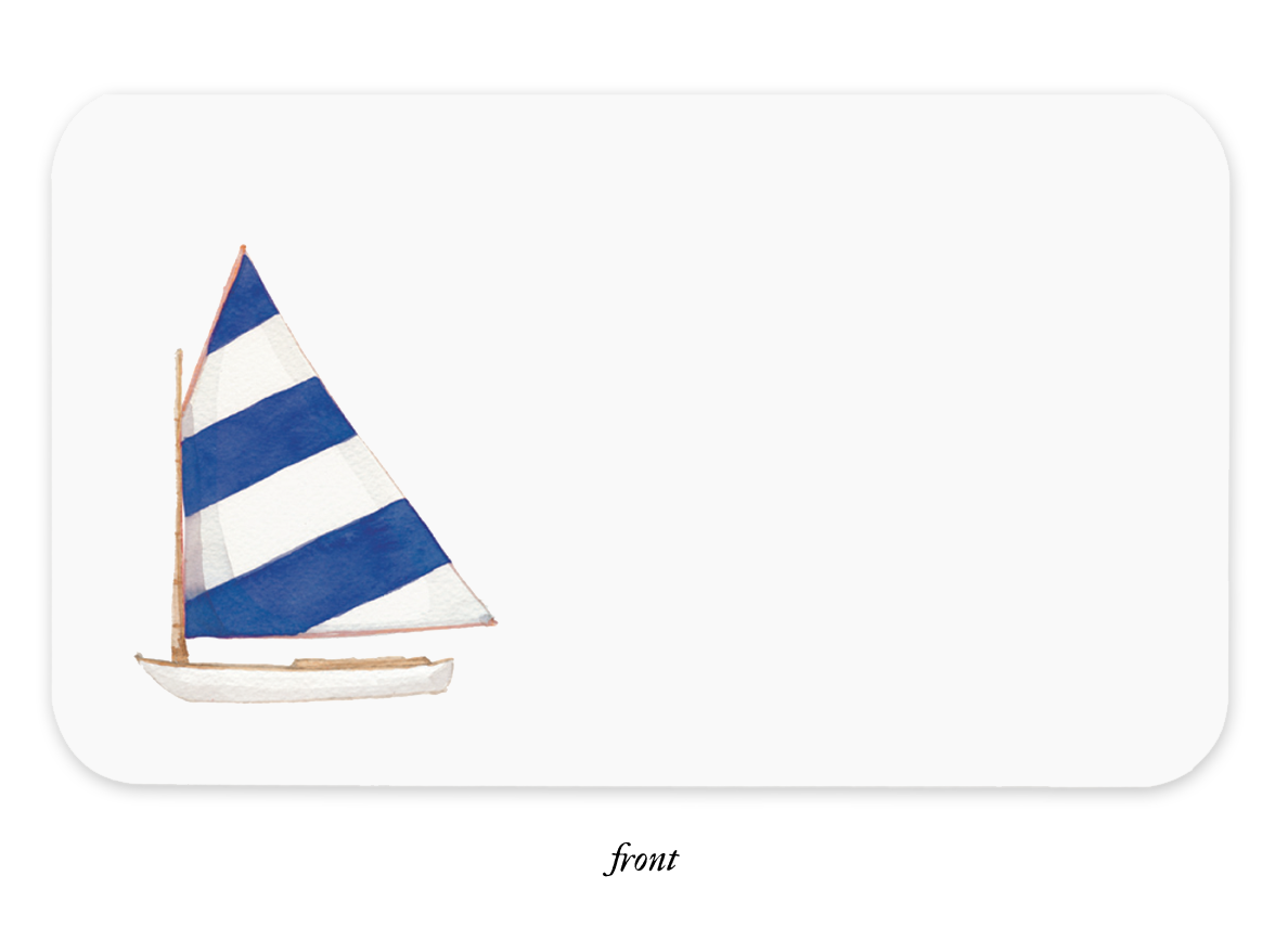 Sailboat Little Notes - E. Frances Paper (85 cards, 3.5in x 2.5in)