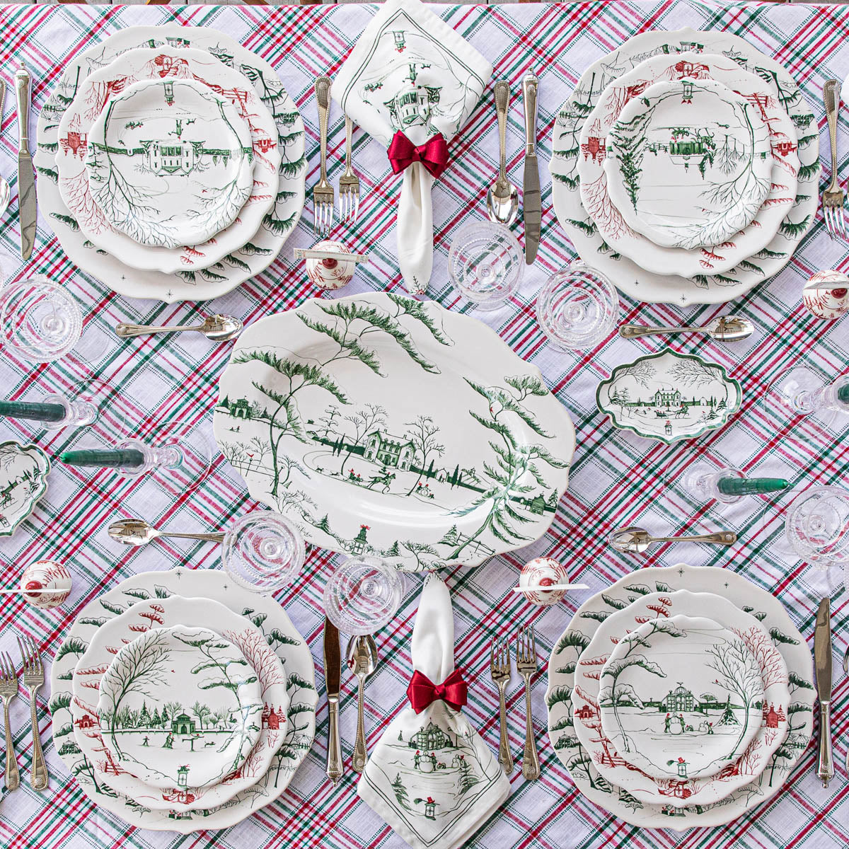 Country Estate Winter Frolic Tray, Evergreen - Juliska (7in)