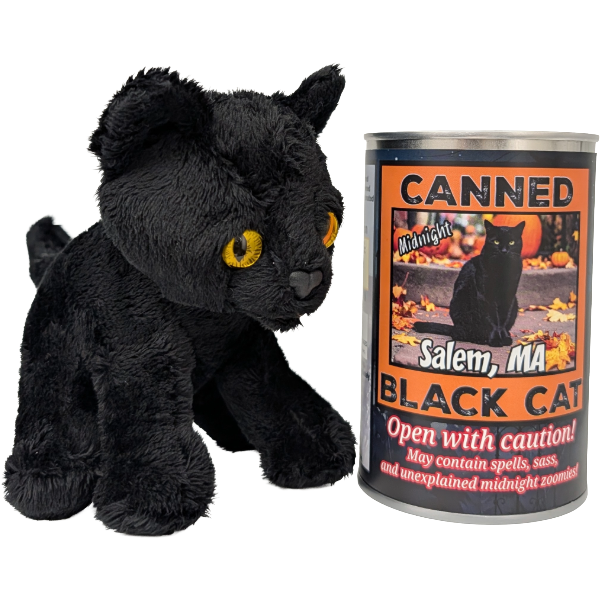 Salem, MA Edition - Midnight the Canned Black Cat, Foil Lid