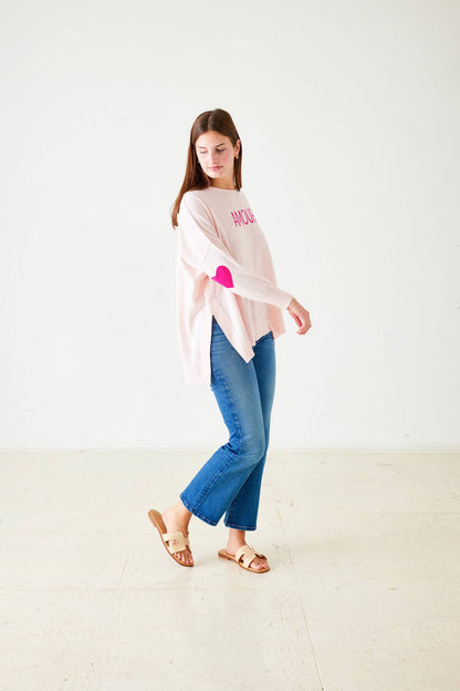 Amour Sweater: Driftwood Stripe / OS