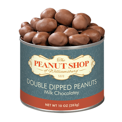 Milk Chocolatey Double Dipped Peanuts - The Peanut Shop of Williamsburg (9oz / 255g)