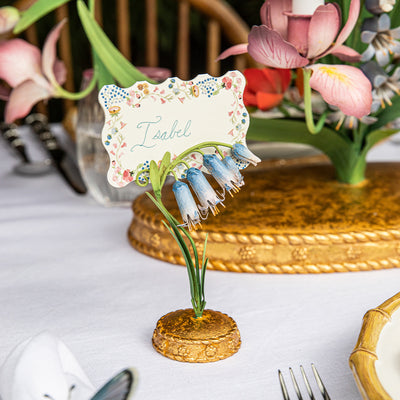 Meadow Walk Bluebell Place Card Holder - Chambray