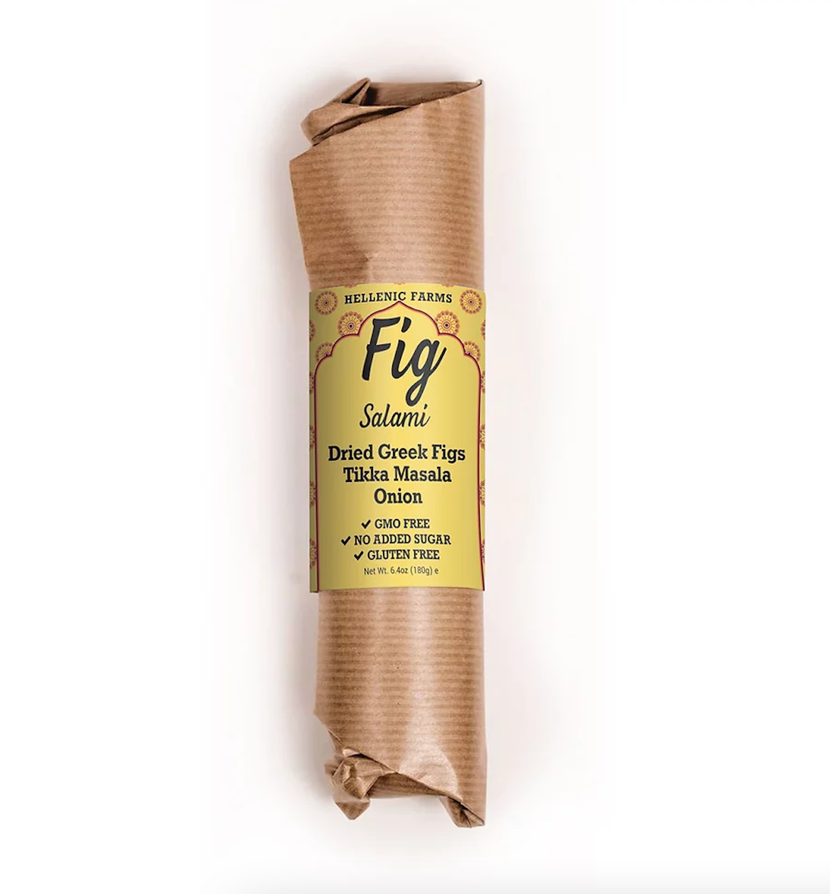 Fig Salami with Tikka Masala & Onion (Vegan) - Hellenic Farms (6.4oz / 180g)