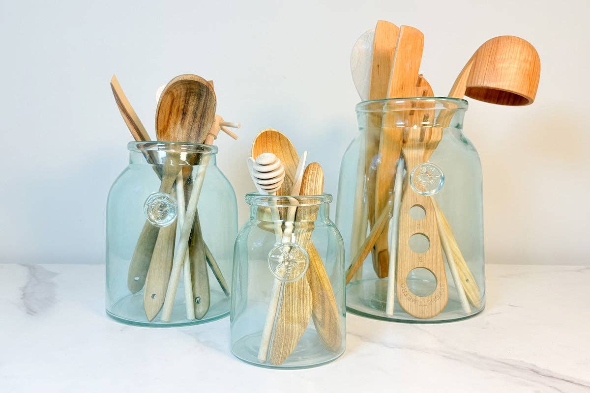 Small French Harvest Vase with Bee Seal