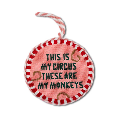 This Is My Circus Needlepoint Ornament - Furbish Studios