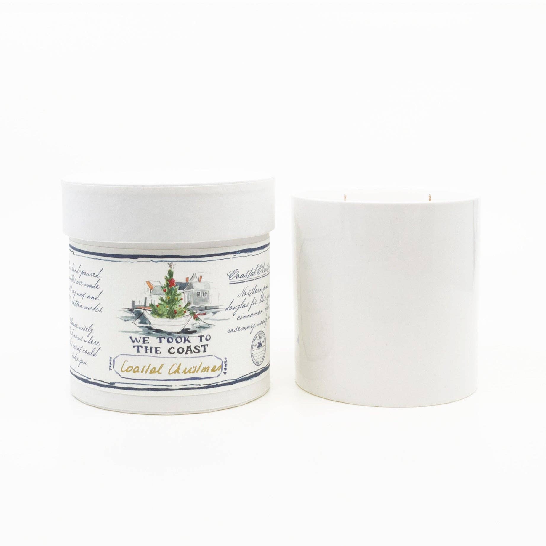 Coastal Christmas Scented Candle - We Took To The Woods (10oz)