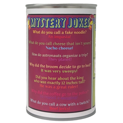 Canned Mystery | Unknown Random Plush w/Jokes | Fun Surprise: Foil Lid