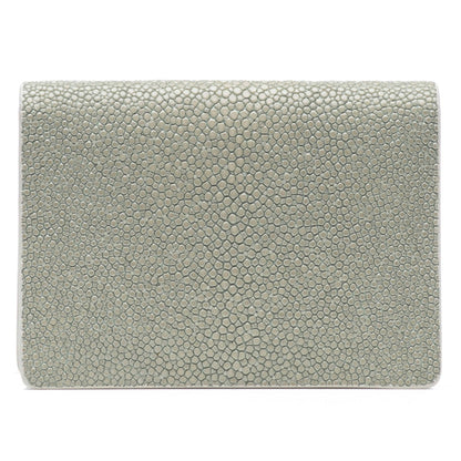 Hibiscus, Taylor Shagreen Card Wallet - Vivo