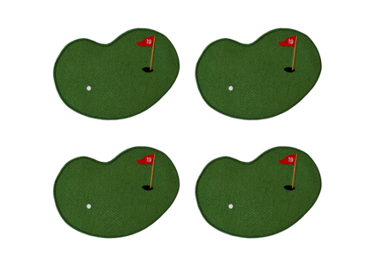 Golf Linen Cocktail Napkins (Set of 4)