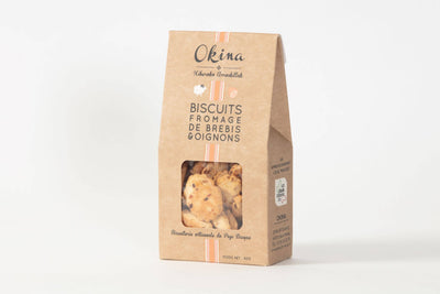 Aperitif Biscuits, Sheep Cheese & Onions - Okina (2.8oz / 100g)