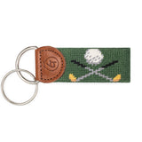 Golf Needlepoint Keychain