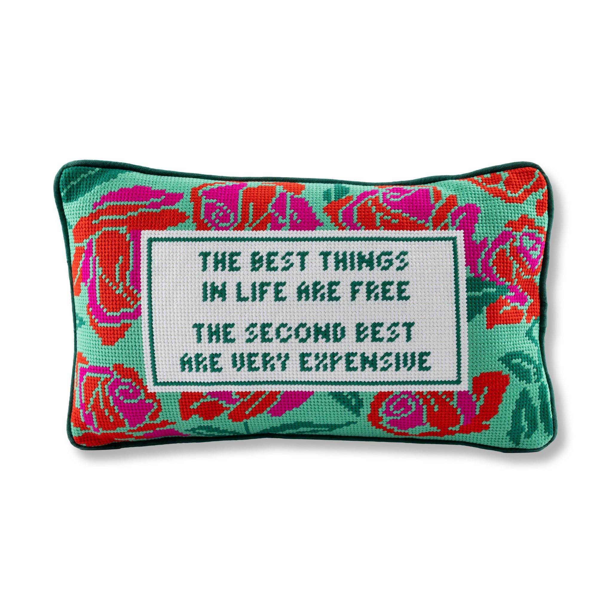 Expensive Needlepoint Pillow - Furbish Studios