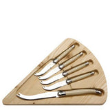 Cheese Knives & Board Set, Ivory (5-Piece Set) - Jean Dubost Laguiole