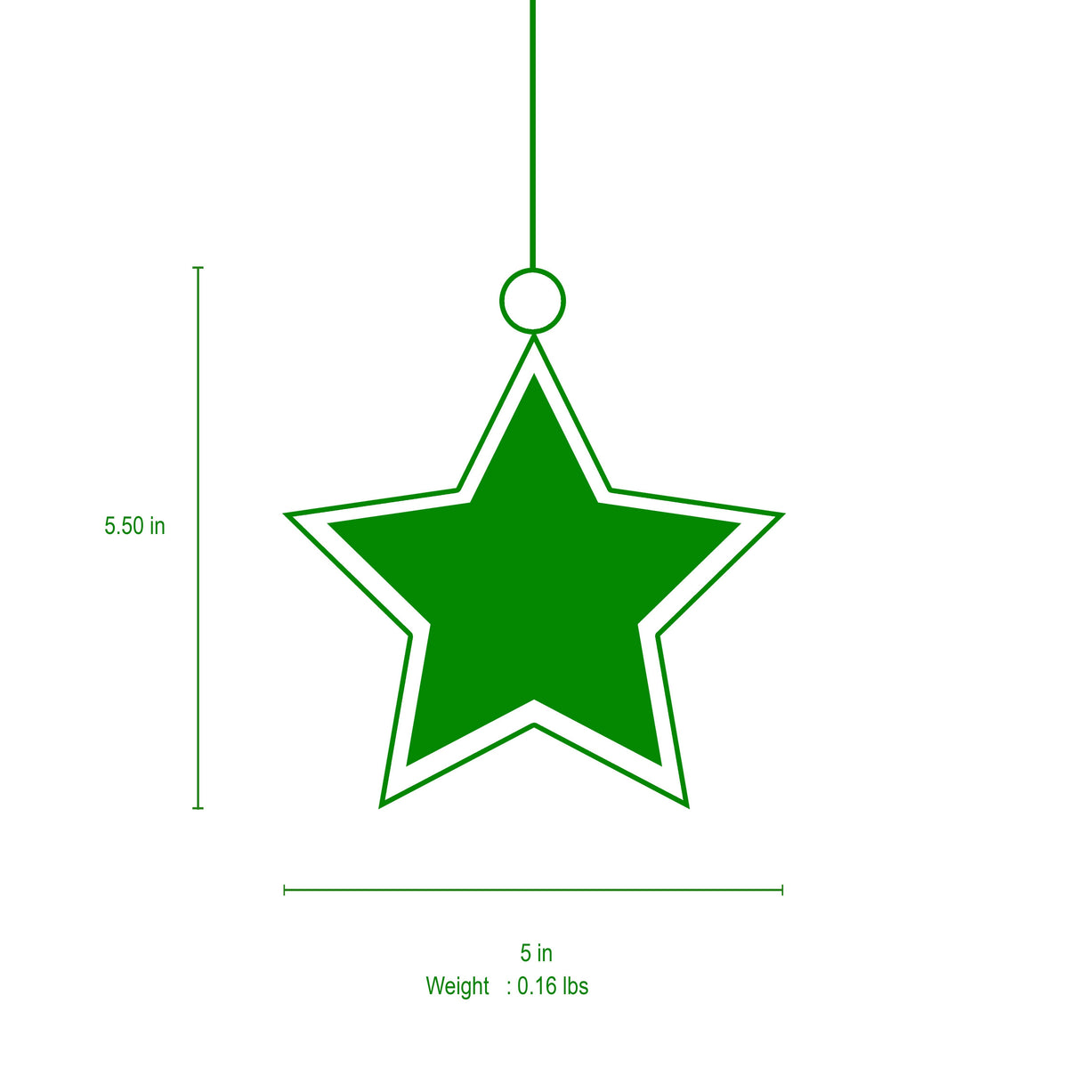 Tartan Plaid Enameled North Star Ornament - Jaye's Studio