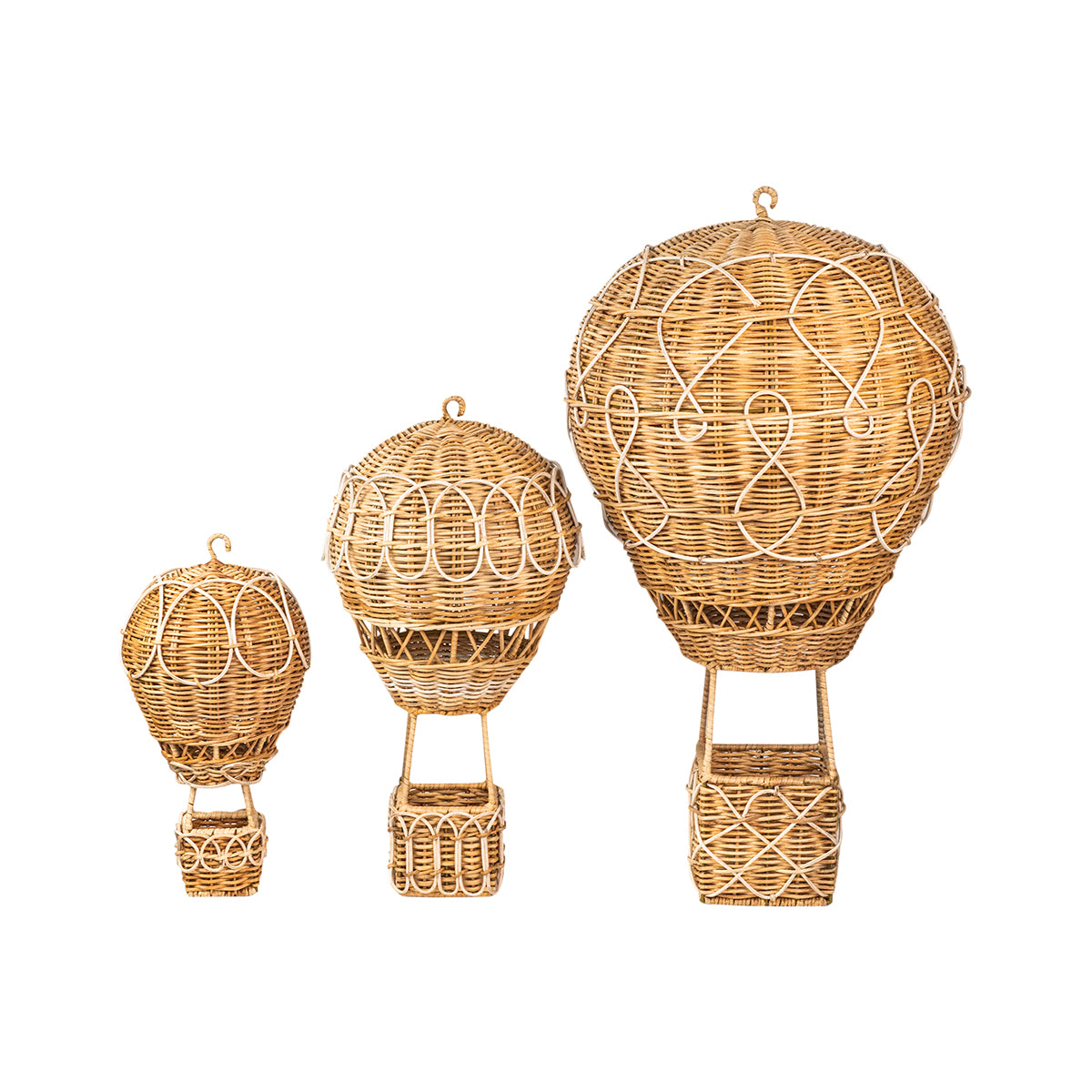 Provence Rattan 14" Hot Air Balloon