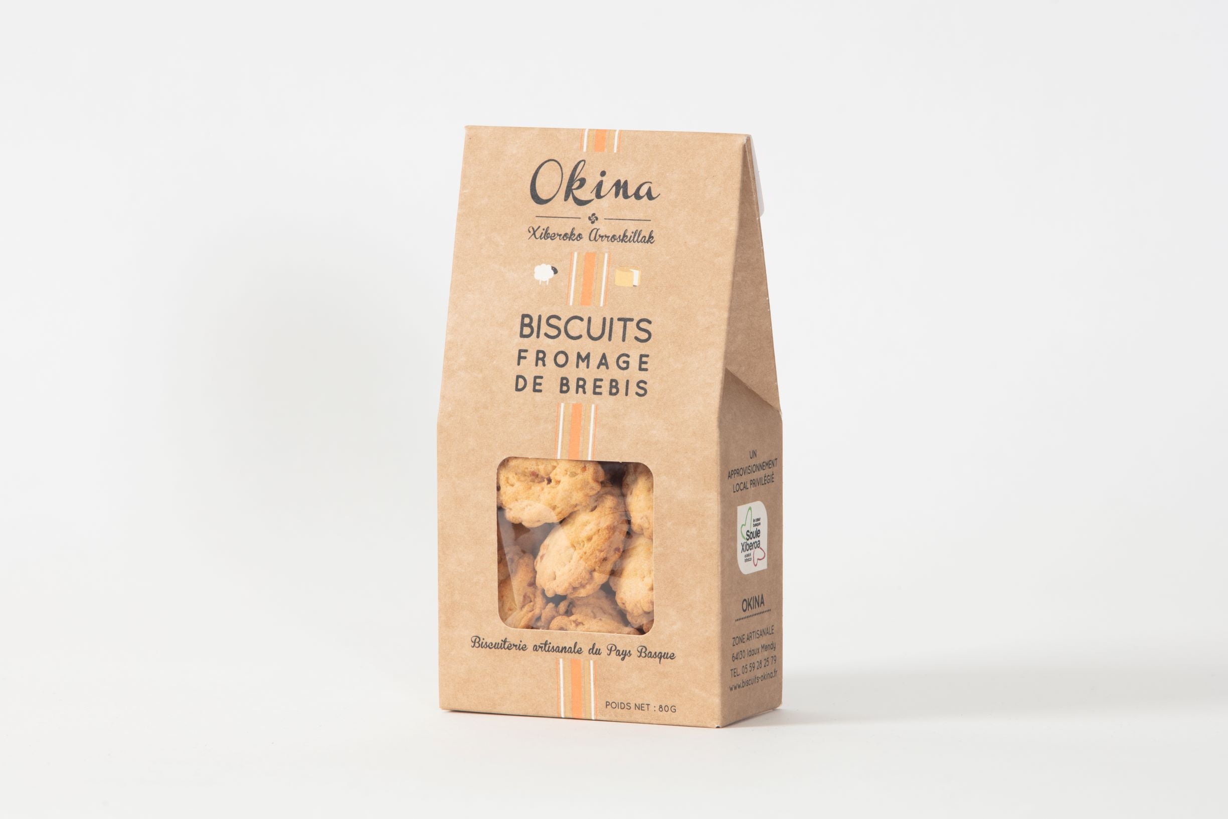 Apertif Biscuit, Brebis AOP Ossau Iraty - Okina (2.8oz / 80g)