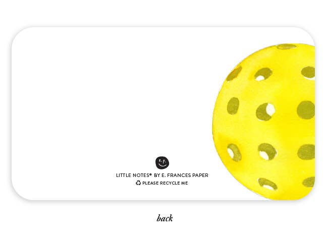 Pickleball Little Notes - E. Frances Paper (85 cards, 3.5in x 2.5in)