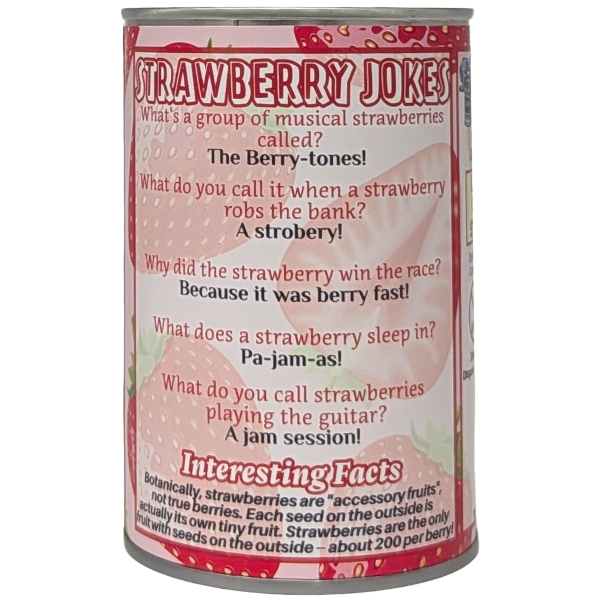 Canned Strawberry, Foil Lid