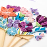 Card, Flower Bouquet - Quilling Card (6in sq, with envelope)