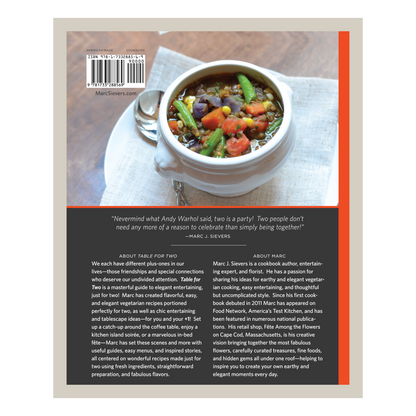 Table for Two: Cooking & Entertaining for You and Your +1 by Marc J. Sievers (Signed by the Author)