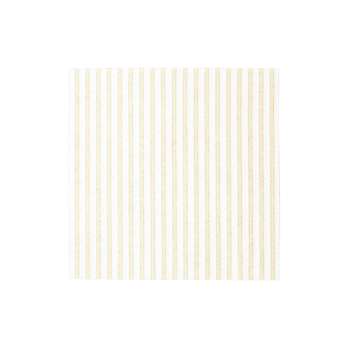 Linen Stripe Capri Papersoft dinner napkin by Vietri — flax ticking stripe on white