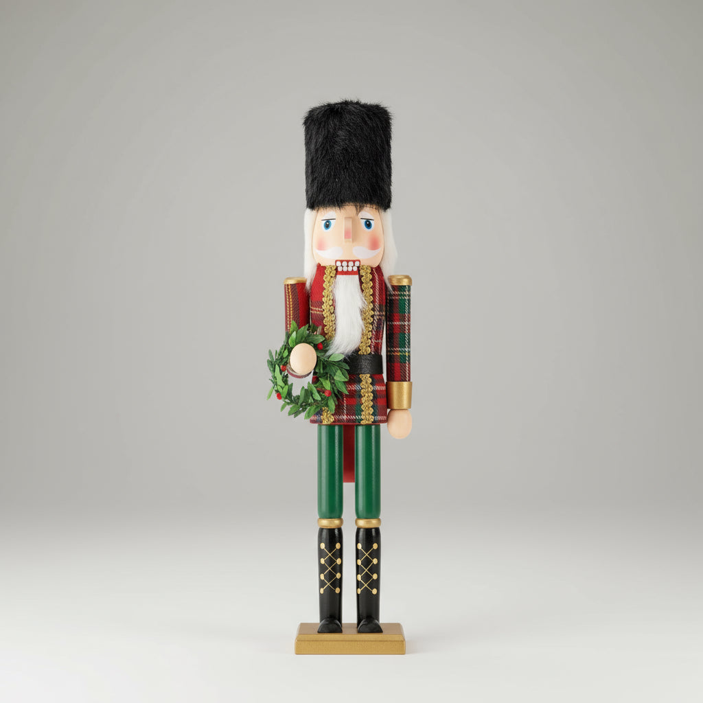 Plaid Uniform Nutcracker, 4ft