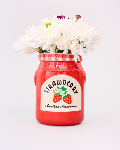 Ceramic Vase, Strawberry Jam