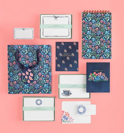Navy Bow Little Notes - E. Frances Paper (85 cards, 3.5in x 2.5in)