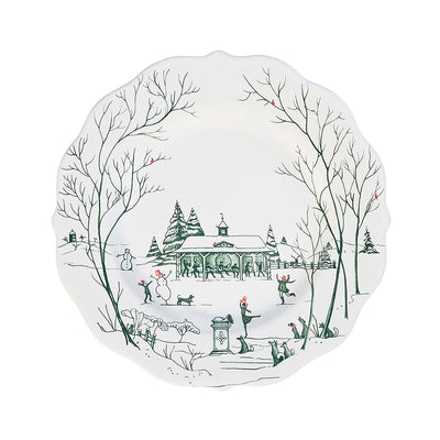 Country Estate Winter Frolic Dessert/Salad Plate, Evergreen - Juliska