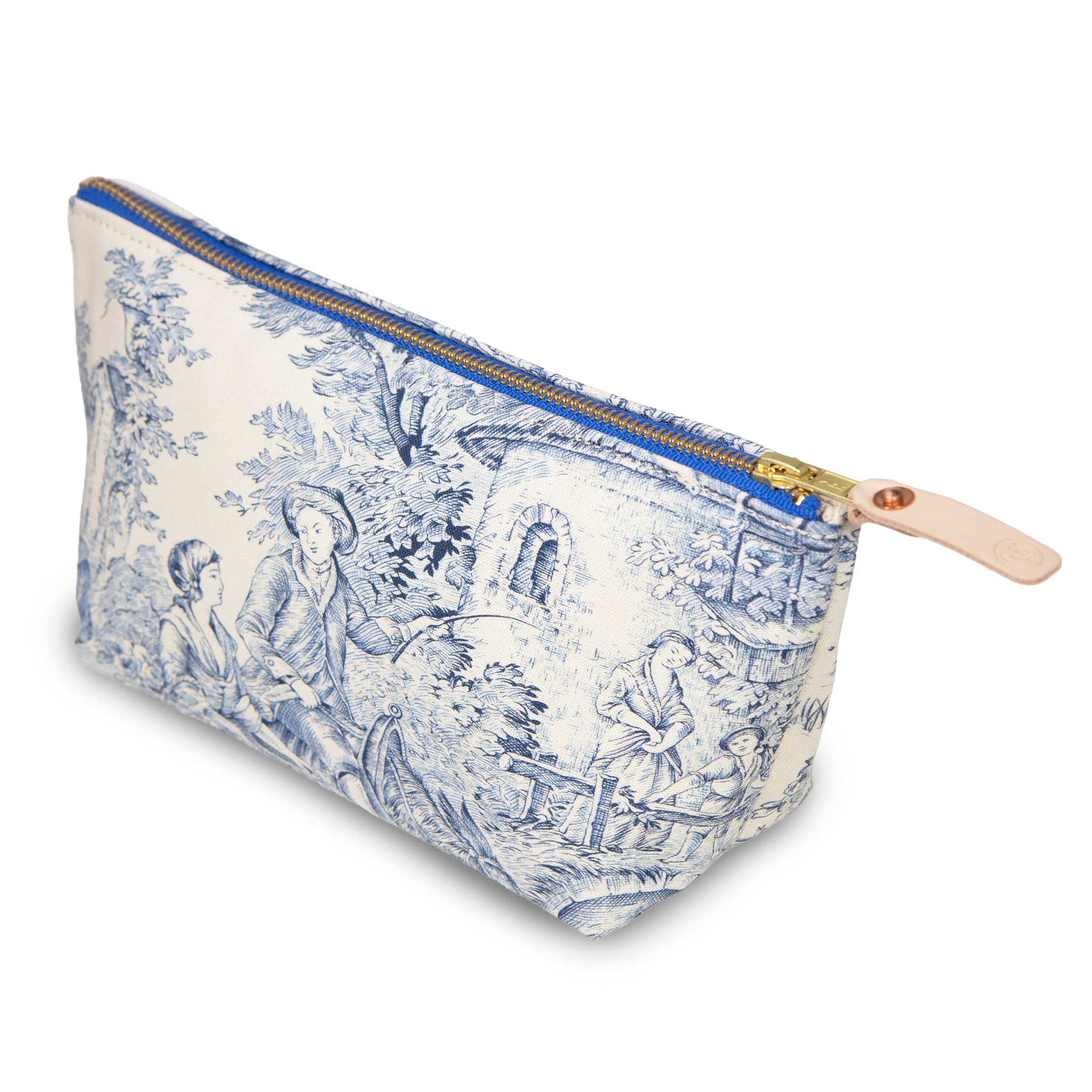 Delftware Blue Toile Travel Clutch - General Knot & Co.