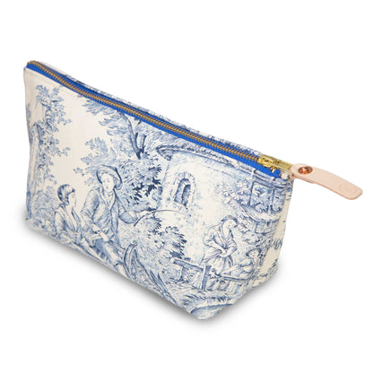 Delftware Blue Toile Travel Clutch - General Knot & Co.