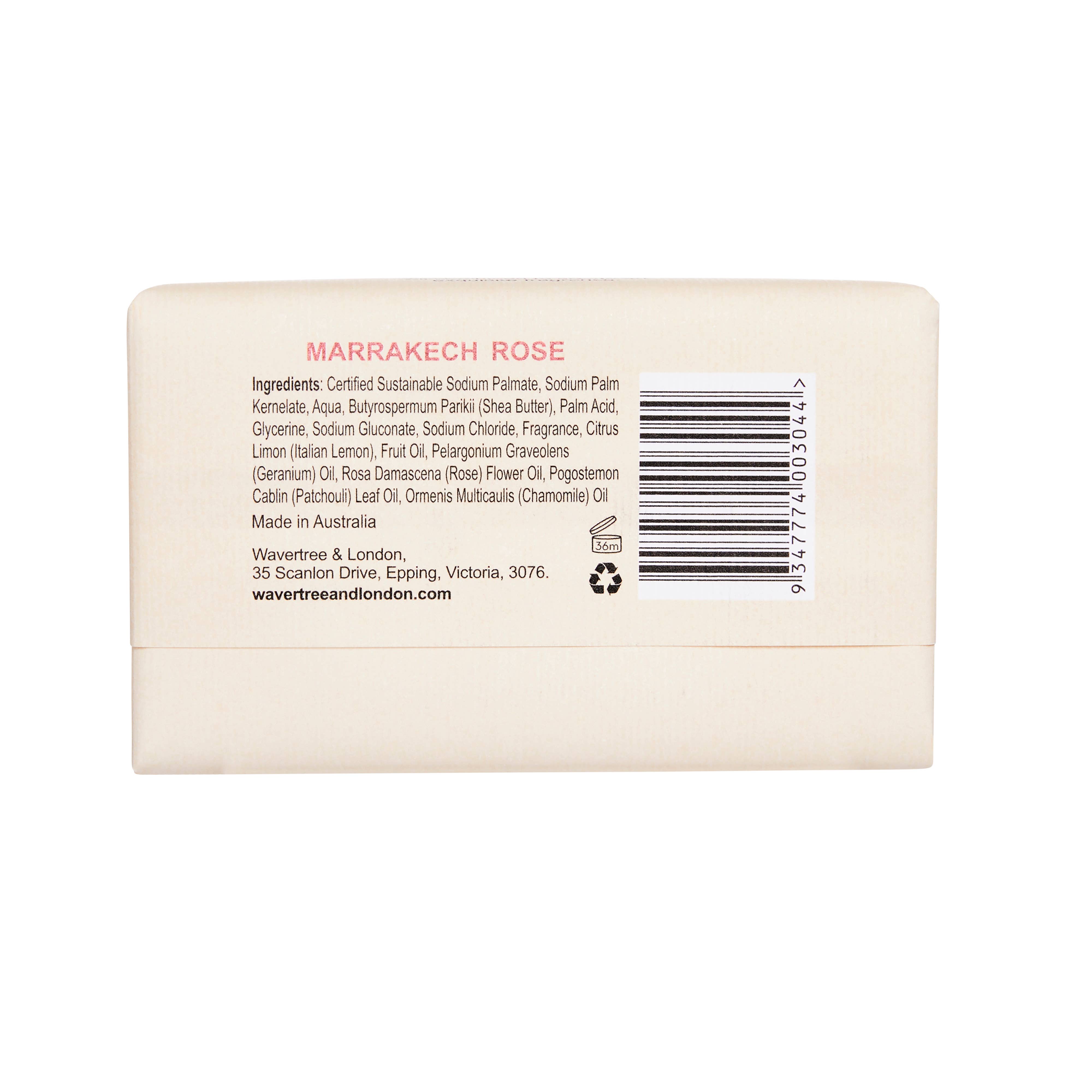 Soap Bar, Marrakech Rose - Wavertree & London (7oz / 200g)
