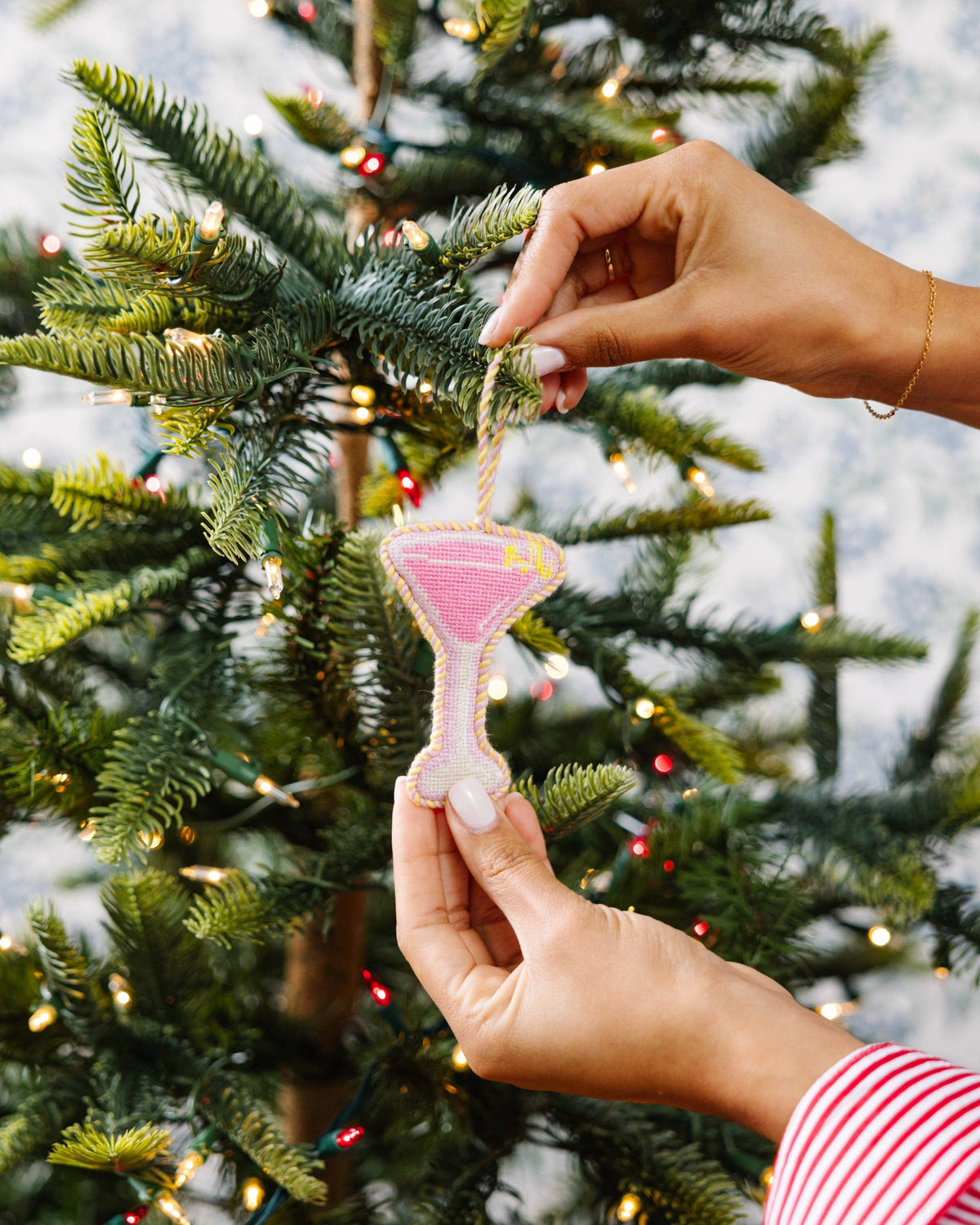 Cosmopolitan Needlepoint Ornament - Furbish Studios