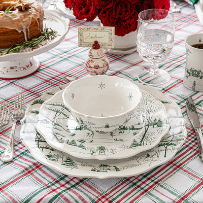 Country Estate Winter Frolic Dinner Plate, Evergreen - Juliska