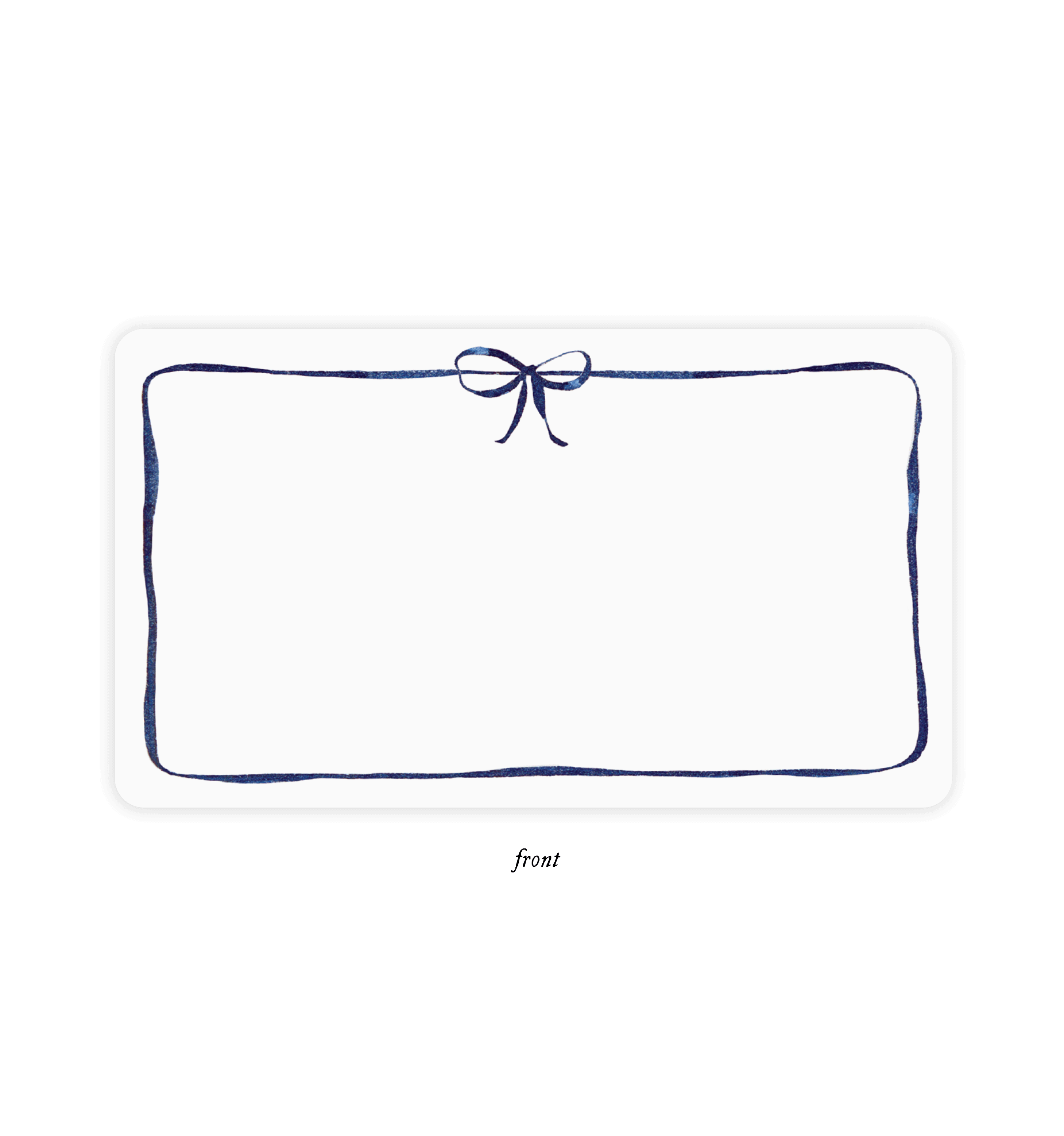 Navy Bow Little Notes - E. Frances Paper (85 cards, 3.5in x 2.5in)