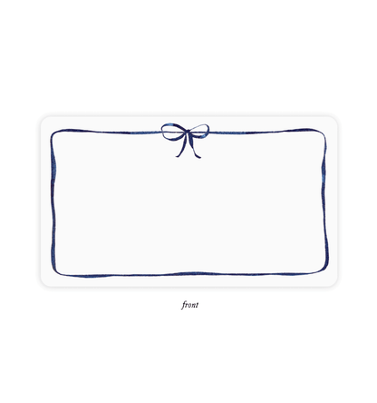 Navy Bow Little Notes - E. Frances Paper (85 cards, 3.5in x 2.5in)