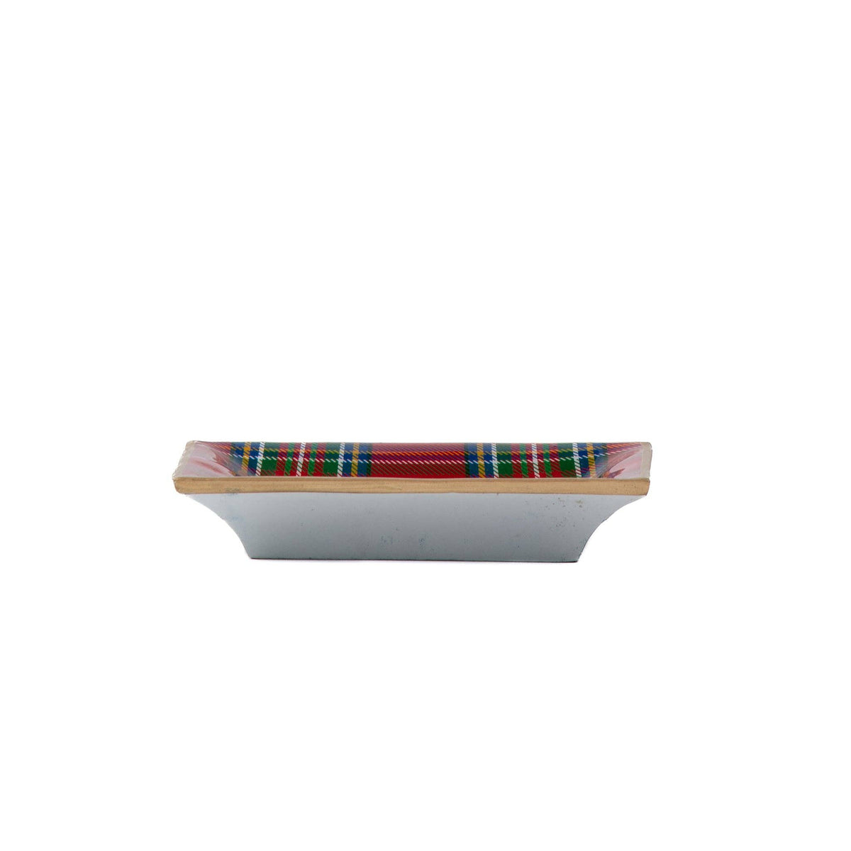 Tartan Plaid Enameled Landry Tray - Jaye's Studio