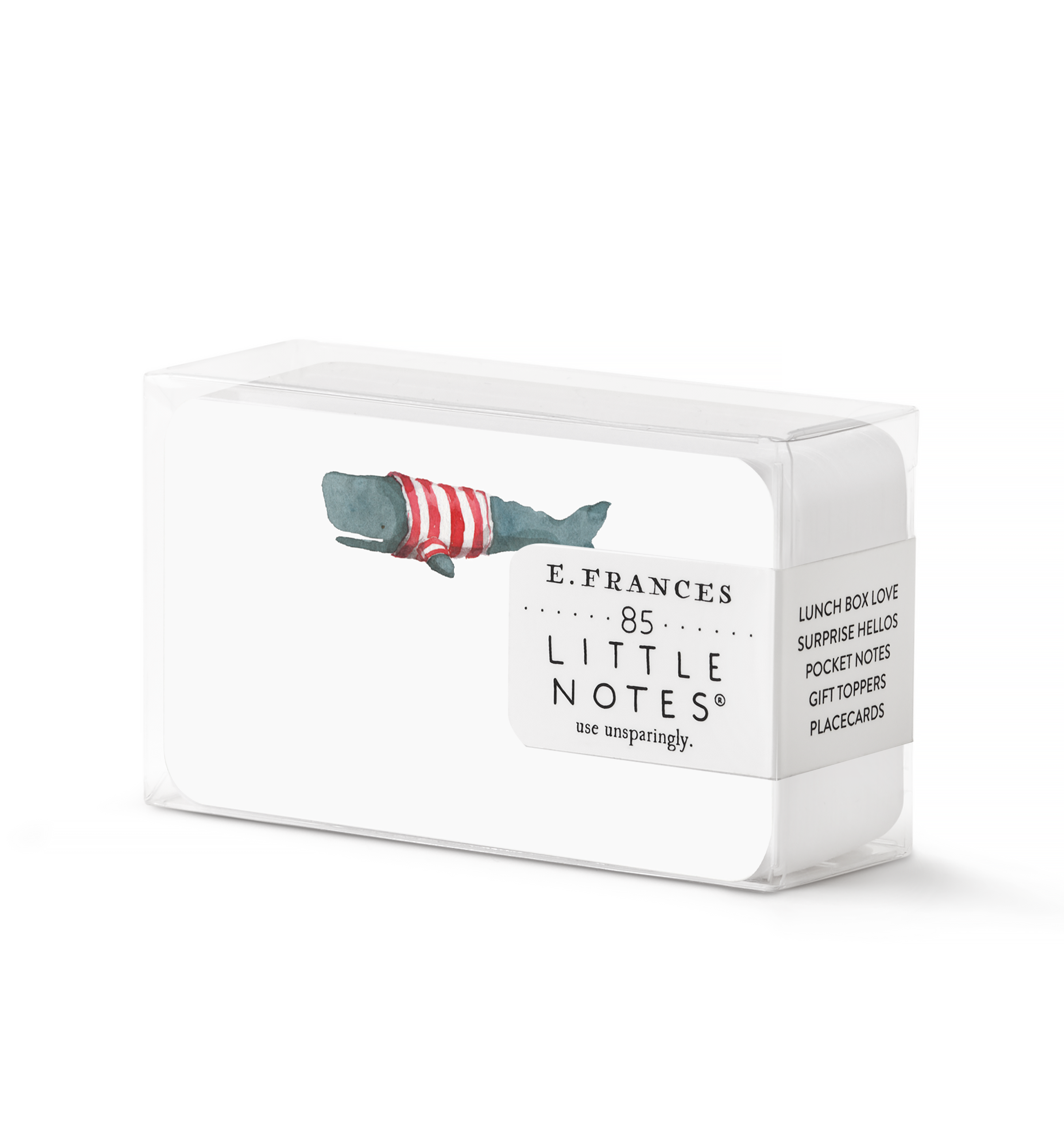 Whale Little Notes - E. Frances Paper (85 cards, 3.5in x 2.5in)