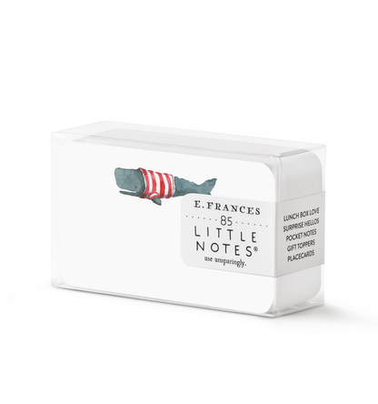 Whale Little Notes - E. Frances Paper (85 cards, 3.5in x 2.5in)