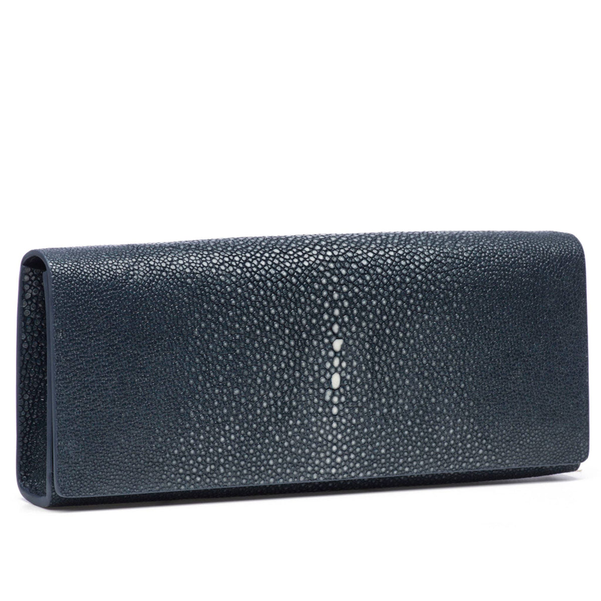 Gray Cleo Shagreen Clutch - Vivo