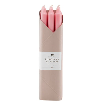 Taper Candles, Pure White - 12in (6 tapers)