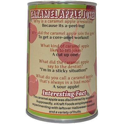 Canned Caramel Apple, Foil Lid